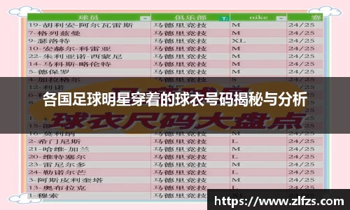 各国足球明星穿着的球衣号码揭秘与分析
